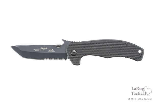 Emerson Knives Mini Roadhouse, Black/Serrated