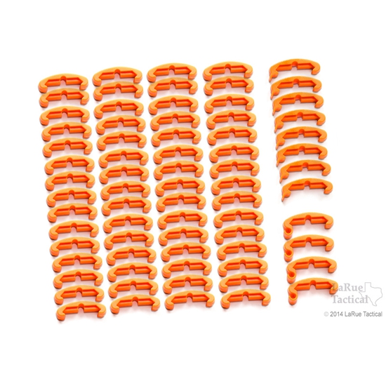 IndexClips, 72 Piece Set Blaze Orange