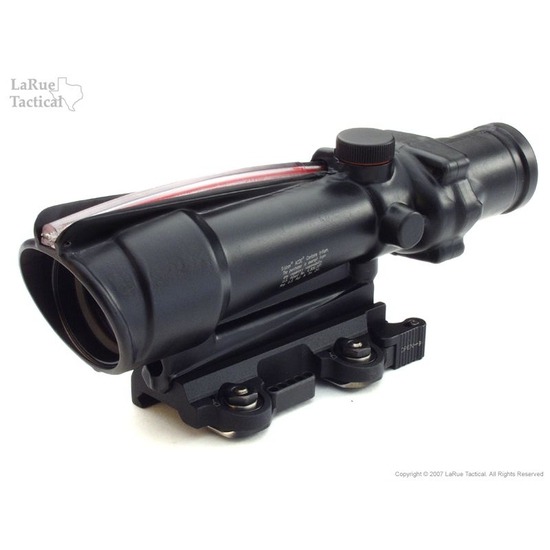 Trijicon TA11F ACOG 3.5x35 Scope with Red Chevron BAC Reticle AND LaRue Tactical LT100 QD Mount