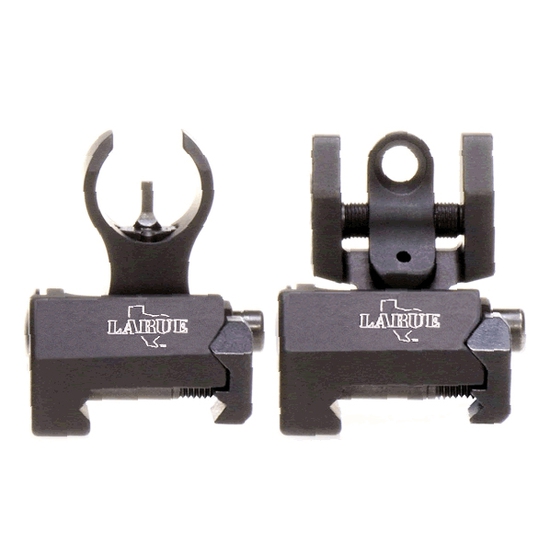 Sight Set / Troy MICRO Low Profile Folding Battle Sights Front & Rear - BLACK