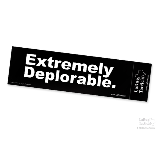 Image of LaRue Bumper Stickers - Extremely Deplorable