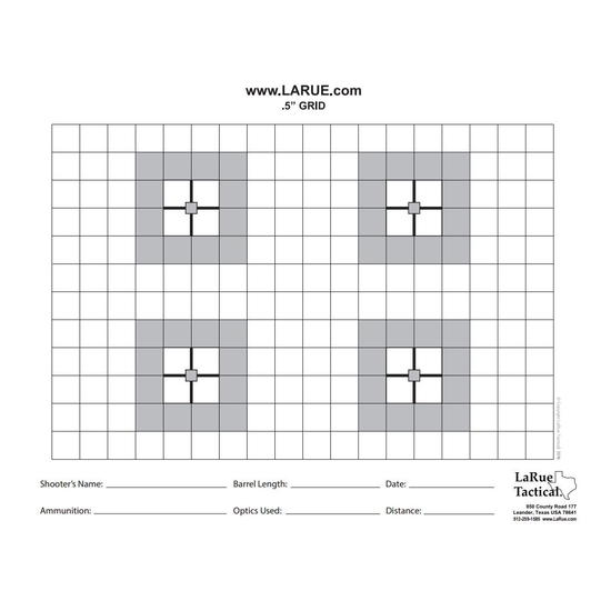 LaRue 100-Rely Aim Pads image regarding 100 Yard Zero Target Printable known as LaRue 100-Rely Focus Pads
